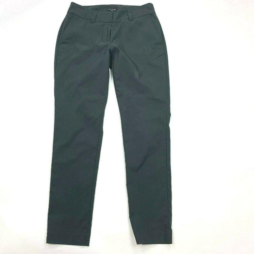 Eileen‎ Fisher Solid Gray Tencel Pants Pockets